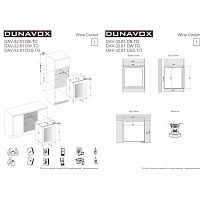 Винный шкаф Dunavox DAV-32.81DW.TO